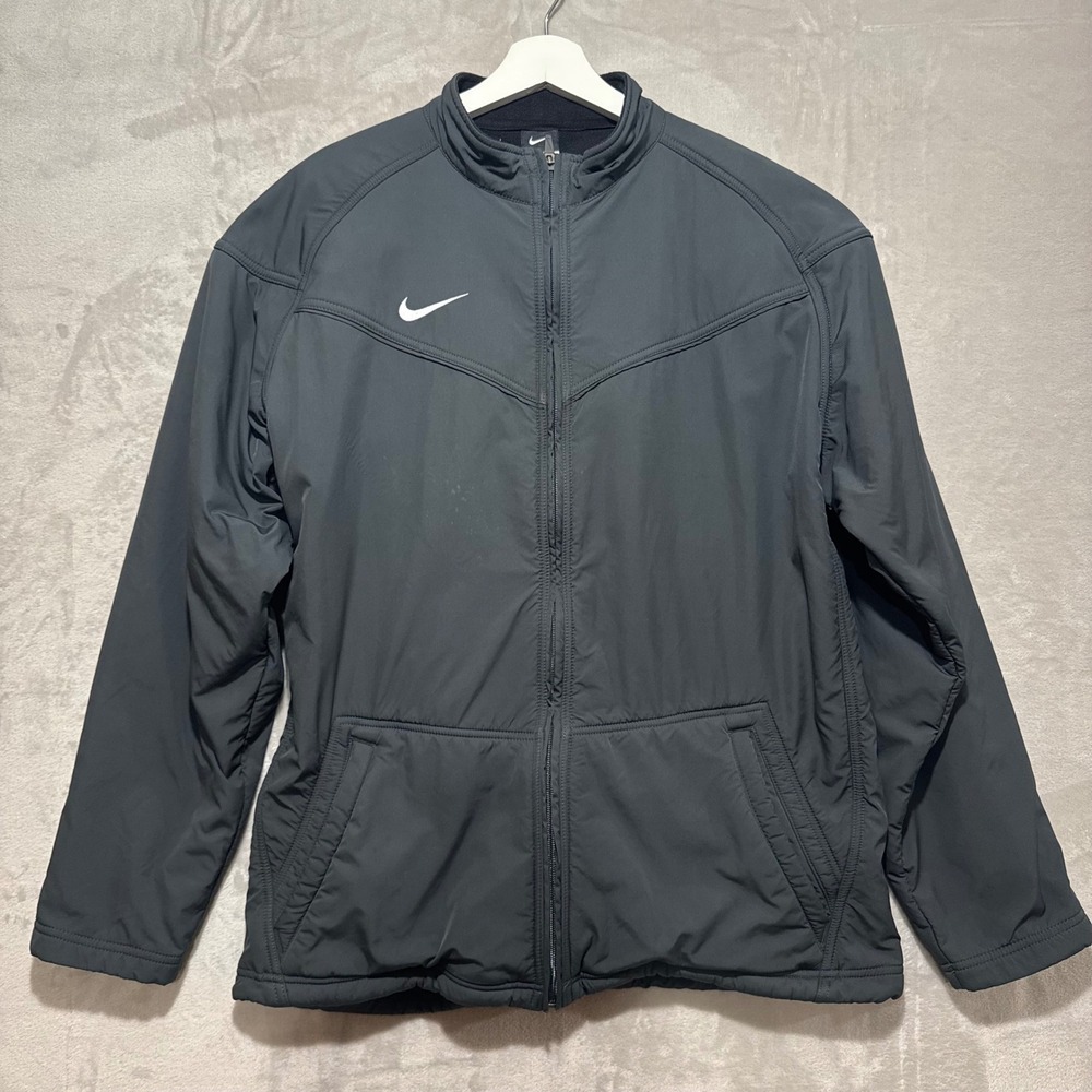 Nike Mens‎ Full Zip Fleece Lined Windbreaker Jacket Grey 453352-060 XL